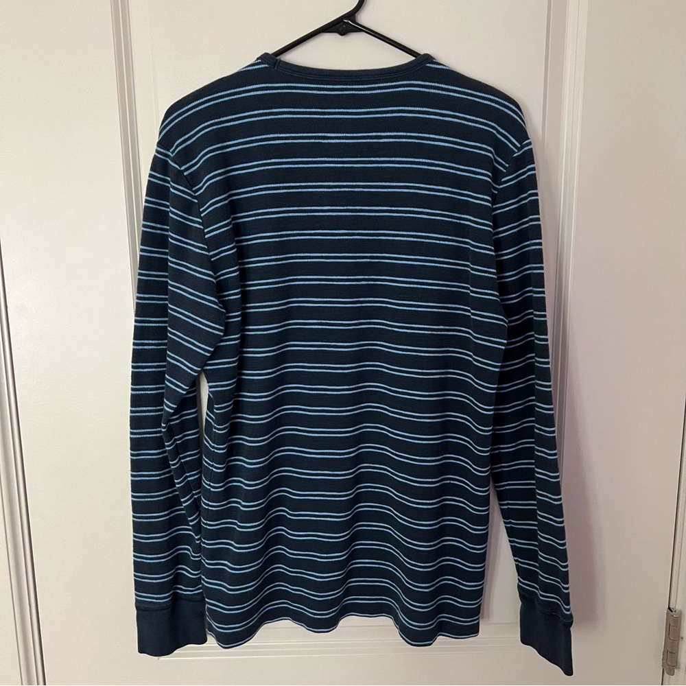 Gap men’s long sleeve waffle knit Crewneck tee shirt | size Large - Picture 9 of 9